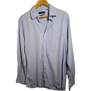 Bloomingdales The Men's Store  Light blue Large dress Shirt 16 1/2 regular 34/35